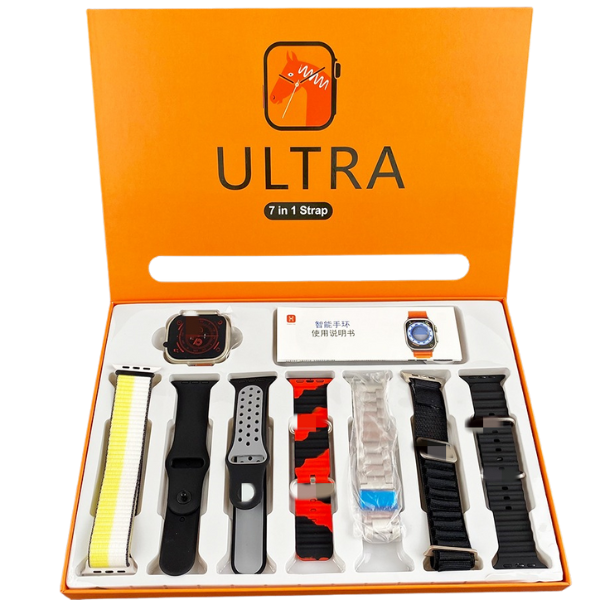ULTRA 7iN1 Straps 2.1 Inch HD Screen With 7 Different Straps Bluetooth
