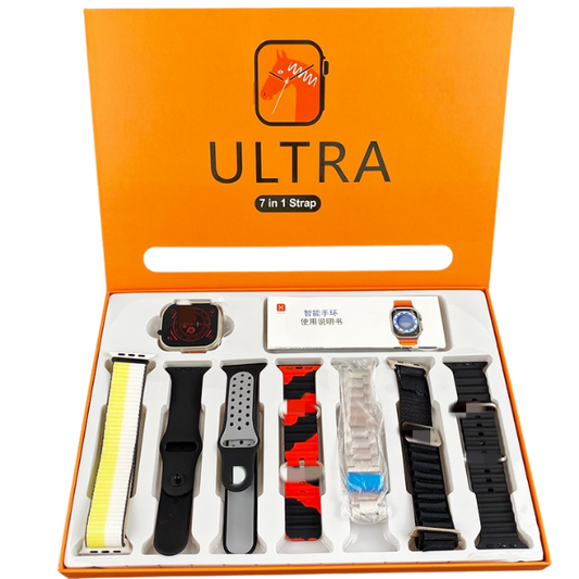 ULTRA 7iN1 Straps 2.1 Inch HD Screen With 7 Different Straps Bluetooth